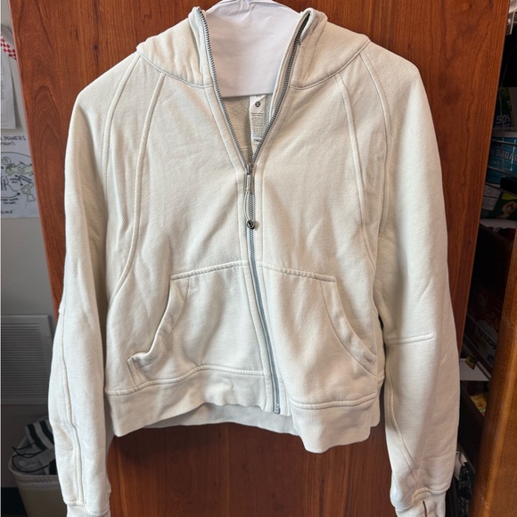 Cream Lululemon Scuba Full Zip - Picture 1 of 3